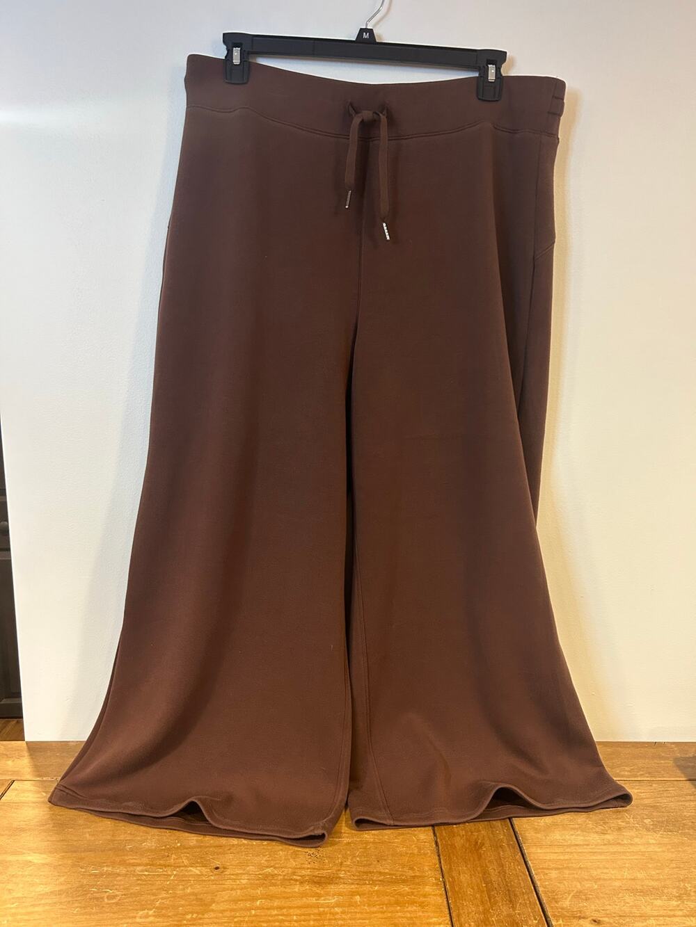 Spanx Air Essentials Wide Leg Pants 3X Brown Comfort Trendy Refined Travel Relax